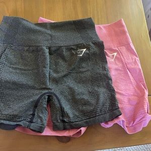 2 pair vital seamless shorts